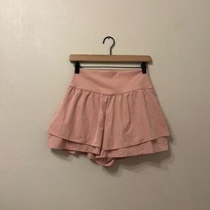 Baby Pink Athleisure Shorts